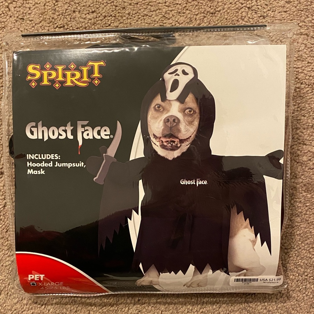 Ghost Face Dog Costume